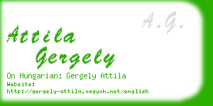attila gergely business card